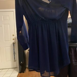 Shear dress blue